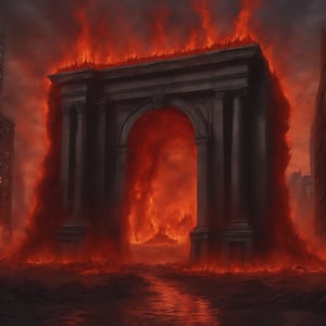 A portal to hell opens in center of city, baffling hellish horrors pouring into our world,Disastartoon