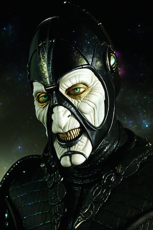Scorpius from tv series Farscape, ultra-detailed ,Psychedelic Insanity style 
