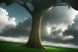 (score_9,score_8_up,score_7_up), grass, tree, cloudy sky, dutch angle