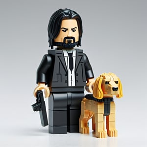 Lego John wick and dog
