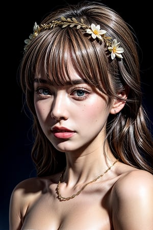 1girl,standing,Full body portrait, length full body, full body photo, (thin full body), (flower crown) ,dramatic light, beautiful eyes, (Delicate skin), gold necklace, bella ranee,thai dress ,detailed background, Depth of Field, volumetric light, crisp focus, Absurd, realistic proportions, good anatomy, (Realistic, hyperrealistic:1.4), HDR 16K,

