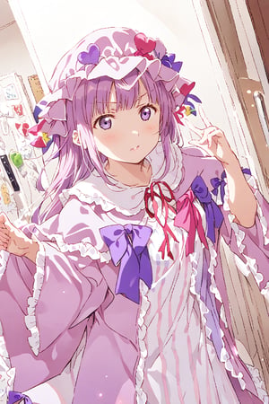 patchouli knowledge half body peace sign