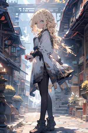 1girl, feminine girl, small face, big eyes, blonde,blond_hair,high detail eyes, slim body, waterfall braid hairstyle, white gown with gold tones,

medieval town, noon, sun light, vivid light, town square,dancing , old medieval village, western medieval town, bricks, bricks contrustions

High detailed, , (xx)1man, masterpiece, best quality, 8K, highres, absurdres:1.2, masterpiece, best quality, ultra-detailed, illustration,

(multiple views, full body, upper body, reference sheet:1), ,midjourney, niji,masterpiece,