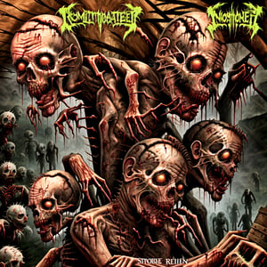 DEATHMETAL zombie invasion, detailed, high_resolution