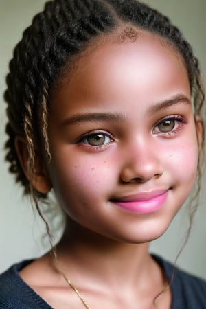 facial expression, afr1ca,scand1nav1an, 13 year old girl, kind, smile ,head tilt, soft eyes, 8k uhd, dslr, realistic, photorealistic