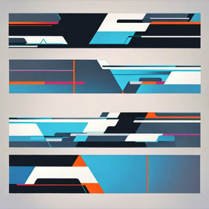 Abstract Geometric Linear background design collection. Bauhaus modern design, printable posters, banners, template concept design. Vector illustrations