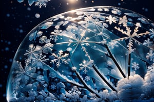 Beautiful Photos Of (Snowflakes close up) By Alexey  Kljatov, pure background, scenery, real photo