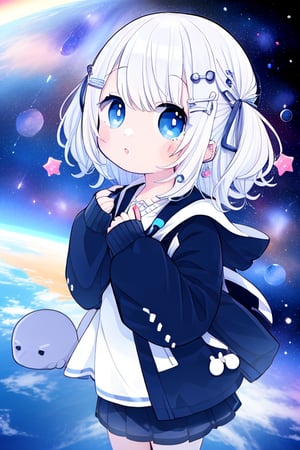 score_9_up,score_8_up, source_anime, 1girl, space, white hair