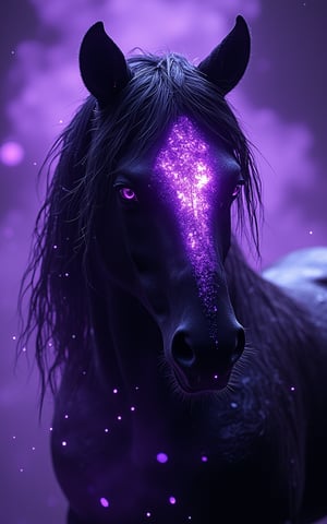 masterpiece
Make the perfect horse.
Give it a black shiluette against a purple background.
Add fancy artistic things that pronounce the wildness and beauty of the horse.

Make it a true artwork with many details
Instead of a natural mane, it has a mane made out of water.
the eyes have a fire inside
,hkmagic