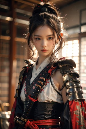 1girl,Sweet,, ,full body ,large breasts,The background is rainy day,cityscape,1 girl,beautiful girl,Female Samurai, Holding a Japanese Sword, shining bracelet,beautiful hanfu(white, transparent),cape, solo, {beautiful and detailed eyes}, calm expression, natural and soft light, delicate facial features,very small earrings, ((model pose)), Glamor body type, (neon hair:1.2),  beehive,long ponytail,very_long_hair, hair past hip, curly hair, flim grain, realhands, masterpiece, Best Quality, photorealistic, ultra-detailed, finely detailed, high resolution, perfect dynamic composition, beautiful detailed eyes, eye smile, ((nervous and embarrassed)), sharp-focus, full_body, sexy pose,cowboy_shot,Samurai girl,glowing forehead,lighting, Japanese Samurai Sword (Katana)