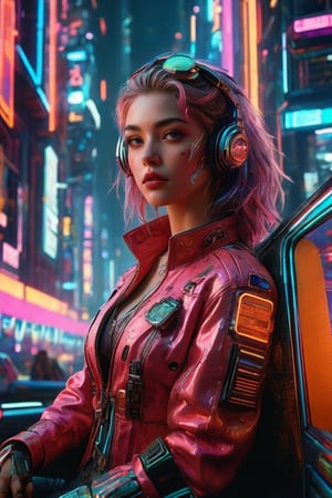 ((masterpiece)), ((best quality)), (((photo Realistic))), (portrait photo), (8k, RAW photo, best quality, masterpiece:1.2), (realistic, photo-realistic:1.3). The female cyberpunk passenger, dressed in a stylish, form-fitting outfit with high-tech elements and cyber art accents, sits confidently in the flying cab. Gravitaxi, the flying taxi, soared through a neon-lit cyberpunk cityscape. The background reveals a daring and vibrant cityscape, with towering skyscrapers and a dark, mysterious atmosphere. Holographic advertisements add to the futuristic, immersive setting, creating an overall ambiance that perfectly encapsulates the essence of a cyberpunk world. Masterpiece movie poster.