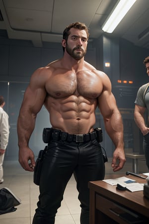 ((male only)), ((natural body hair)), (handsome big eyes), 4k definition, sci-fi movies special effects, film grain, 
"Those two beautiful, nerdy men are negotiating us to safety using the power of math."
