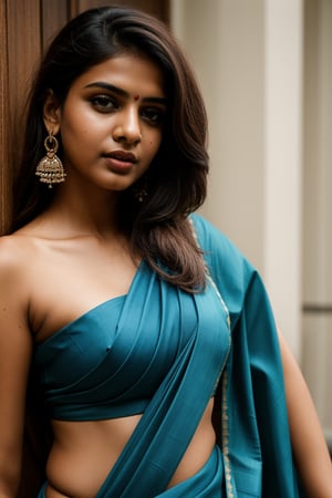 Masterpiece, Best Quality, 1girl, sexy indian (( wearing blue saree )), sexy body, (texture), sexy pose, sexy figure, hyper detailed face, ultra realistic, 8k resolution, hyper detailed, ultra realistic, ultra detailed face, ultra high detailing, realism,photorealistic