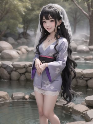 
at shrine,outdoor,hot spring,snowfall,14 years old,
black long hair,big eyes,small month,f cup,
purple kimono
butterfly hair clip,earrings,necklace,Bracelet,
lace bridal veil,lace stocking,hogh heel,
lonely facial expressions,orgasm face,o face,smile,
Naughty pose,funny pose,

pov,standing,leg up