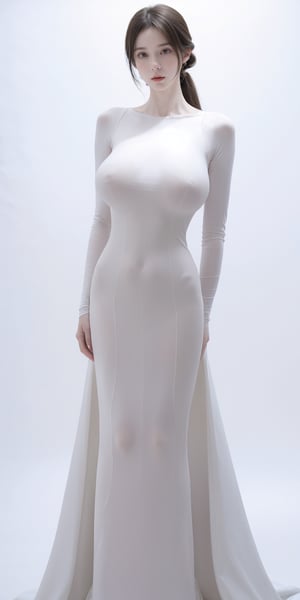 Medium Shot, (Transparent Snow-white skin), (very fair and radiant skin:1.4), full shot, wide shot, cute girl in beautiful white weddingsdress, polariod photo, filmgrain, full shot, full body, dynamic pose, (girl in suit, thin nose), (wearing beautiful white weddingdress:1.9), very long black hair, (one ponytails hairstyle:1.4), (realistic skin), (wedding background:1.8), (man in background:1.8),
High quality texture, intricate details, detailed texture, High quality shadow, a realistic representation of the face, Detailed beautiful delicate face, Detailed beautiful delicate eyes, a face of perfect proportion, Depth of field, perspective, (big eyes:0.8), perfect body, distinct_image, (finely detailed beautiful eyes and detailed face), light source contrast, photorealistic, realistic, // realistic skin, slim waist, small hight, slim body, (huge breasts:1.2), ((gigantic breasts:1.8)), (pureerosface_v1:0.5), (ulzzang-6500-v1.1:0.5), Singaporean girl, ahg, , 1 girl, jisoo, yoona, goyoonjung, Girl, lhc,,,1 girl