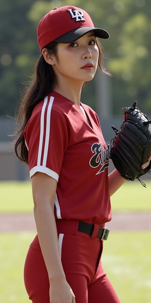 "(Top quality, 8K, high resolution, Artwork: 1.2), Highly detailed, (Realistic, Photorealistic, photo-cinematic: 1.37),  18 year old woman, playing baseball, baseball girl, baseball tight clothes, full long shot , baseball throw pose