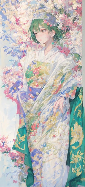 An anime-style illustration of a woman wearing traditional Chinese costume, exquisitely detailed with blink-and-you-miss-it intricacies, rendered in stunning 32K UHD resolution, showcasing beautiful anime-inspired characters in a color palette of beige and aquamarine, close-up focus capturing every delicate feature.

,scandal rina