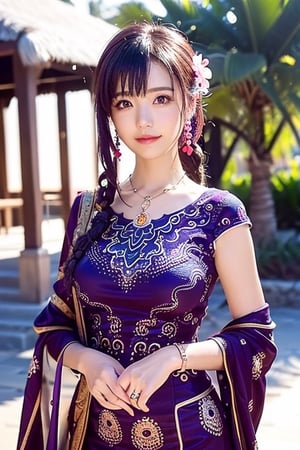 A full body photo of beautiful Chinese girl with a realistic Asian skin colour. There are a few small spots or small moles or small warts scattered on the skin of the body. The big chest is very concentrated and firm. She has light makeup on her face, smiles, and has bright eyes. Nice hands, perfect hands, perfect fingers, eyes looking into the camera, random hairstyles and hair accessories, random photo poses, random face shapes, random clothing colours, random background matching, real photo quality, depth of field, clear background, backlight, 32K resolution,ShiningSpiritTifaCosplayLora