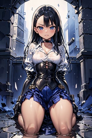 (masterpiece), best quality, high resolution, highly detailed, detailed background, perfect lighting,  Imagine this. Upscaled Synthography. Far view shot,  Cutie anime Nagatoro mistress watching to the camera with a cruel sadic angry face. Awesome sadistic imposing ,  the mistress wearing heavy duty rubber gauntlets and double gloving long leather gloves,  buttoned silk blouse with Victorian neck,  choker,  ornate leather corset,  sadic grin,  yandere trance,  kissing lips,  synthetic wig,  breastfeeding chest,  rubber plaid miniskirt. Perfect anatomy,  nice eyes,  perfect eyes,  nice hair,  eyeliner and makeup,  beautiful face,  nice hands. Free space above head,  isometrics details,  octane render,  high definition,  approaching perfection,  pure form,  golden ratio,  something that even doesn't exist,  iridescent and luminescent textures,  breathtaking beauty,  pure perfection,  divine presence,  unforgettable,  perfect breasts,  beautiful breasts,  masterpiece,  detailed colorful dungeon environment,  brick walls,  whimsical,  tetradic colors,  rocks and stones,  fairytale,  fantasy,  vibrant,  sunbeams. 4HDK,  free space above head,  isometrics details,  octane render,  high definition,  approaching perfection,  pure form,  golden ratio,  intricate details,  stunning,  something that even doesn't exist,  dark lightning,  hyperdetailed,  intricately detailed gothic art,  triadic colours,  fantastical,  intricate detail,  splash screen,  complementary colours,  fantasy,  best quality, yandere trance,nodf_lora,High detailed ,nagatoro_hayase