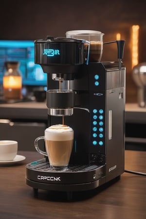 Cyberpunk cappuccino maker 
