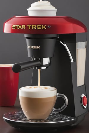 Star trek imspired cappuccino maker 
