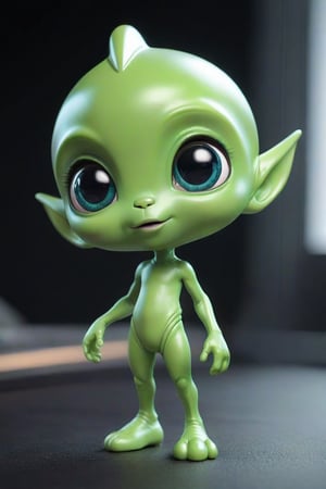 Adorable little green alien