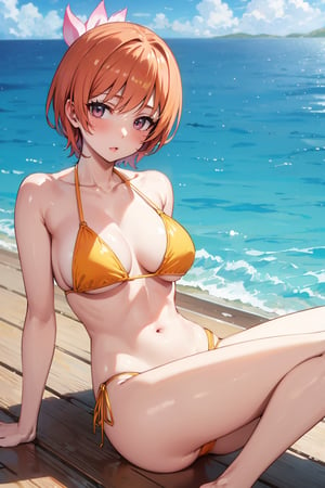 _nisekoi_orange bikini 