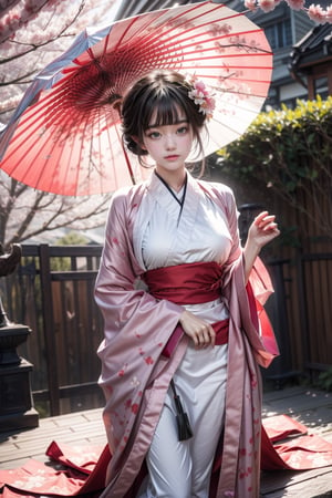 Real photos, a beauty with three-dimensional and exquisite facial features, kimono, paper umbrella, painted glass light, and the beauty of light and shadow, romantic cherry blossoms are about to bloom, let us open our hearts to welcome love. Real skin, movie tones, long shots, side full body shots, dynamic movements, 16K high image quality, ultra-high details and complexity.
#Bing