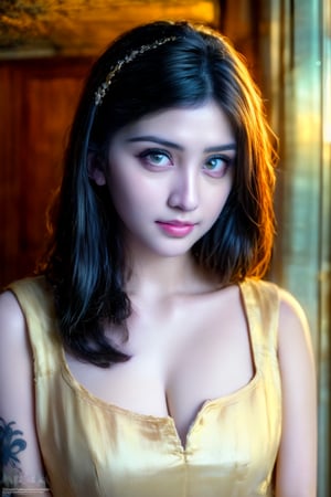 (Best quality, ,HDR, 8k, face clear,raw photo, clear full HD,photorealistic, UHD:1.2), dress, simple eyes, black hair, detailed face , photoshoot, randomly click photo.nude shots