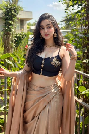 beautiful sexy young  indian queen, 30 year old, elegant, attractive ,long black hair, very detailed and sharp facial features and expressions, very detailed and shinning glossy eyes, very detailed full glossy lips, very detailed shinning hairs, detailed symmetrical perfect face, very detailed surrounding, perfect body anatomy, . Wearing sexy royal saree, her chest subtly emphasized, exuding confidence and grace, adorned with exquisite jewelry including dangling earrings, tiny crown , intricate paper cutting with layered textures and delicate patterns, --ar 16:9 --v 5,big breasts , Woman,nude,ootd,Enhance,T-90M,naked,BreastPit, saree,Nice legs and hot body ,Sareewithoutblouse, OnlySaree