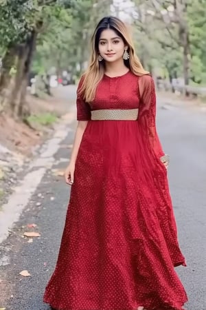 (((score_9, score_8_up, score_7_up, best quality, 4K, 8K, high-resolution, masterpiece, ultra-detailed, realistic, photorealistic))), 
(((lovely cute young attractive indian teenage girl in a pretty foreign dress, 23 years old , cute , an Instagram model , long blonde_hair , winter , on the road, Indian))),(((high resolution, extremely sharp, ultra-real, extremely detailed, an ultra-realistic photograph captured with a Sony α7 III camera, equipped with an 85mm lens, depicting, The image, taken in high resolution.))) 