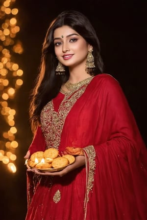 (((score_9, score_8_up, score_7_up, best quality, 4K, 8K, high-resolution, masterpiece, ultra-detailed, realistic, photorealistic, soft light, full-body_portrait))),(((Portrait of A confident-looking indian woman with long flowing hair, celebrating Diwali festival, hazel eyes, diwali background, lighting background,with flowing capes, celebrating Diwali, crakers in hand,deep in hand,full body,perfect composition, hyperrealistic, super detailed, 8k, high quality, trending art, trending on artstation, sharp focus, studio photo, intricate details, highly detailed))),(((high resolution, extremely sharp, ultra-real, extremely detailed, an ultra-realistic photograph captured with a Sony α7 III camera, equipped with an 85mm lens, depicting, The image, taken in high resolution.))) 