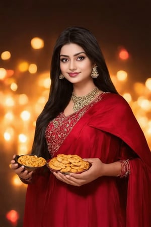 (((score_9, score_8_up, score_7_up, best quality, 4K, 8K, high-resolution, masterpiece, ultra-detailed, realistic, photorealistic, soft light, full-body_portrait))),(((Portrait of A confident-looking indian woman with long flowing hair, celebrating Diwali festival, hazel eyes, diwali background, lighting background,with flowing capes, celebrating Diwali, crakers in hand,deep in hand,full body,perfect composition, hyperrealistic, super detailed, 8k, high quality, trending art, trending on artstation, sharp focus, studio photo, intricate details, highly detailed))),(((high resolution, extremely sharp, ultra-real, extremely detailed, an ultra-realistic photograph captured with a Sony α7 III camera, equipped with an 85mm lens, depicting, The image, taken in high resolution.))) 