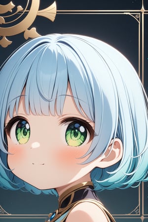 masterpiece, best quality, extremely detailed, (illustration, official art:1.1), 1 girl ,(((( light blue hair)))), ,(((( light blue hair)))),light blue hair, ,((blush)) , cute face, big eyes, masterpiece, best quality,(((((a very delicate and beautiful girl))))),Amazing,beautiful detailed eyes,blunt bangs((((little delicate girl)))),(((tareme))),droopy eyes.(true beautiful:1.2), sense of depth,dynamic angle,,,, affectionate smile, (true beautiful:1.2),,(tiny 1girl model:1.2),)(flat chest),(masterpiece), (best quality), sharp focuse, (character design sheet, same character, profile side, back, close up), illustration, (detailed hair, detailed face, detailed features structure), ((1 woman, solo)), perfect feminine face, pose zitai, detailed design character, , shoulders length hair, ((green eyes, beautiful shapes of eyes)), black turtleneck outfit, (simple background, white background: 1.3)
、(character design sheet, same character, front, side, back),score_9,score_8_up,score_7_up,score_6_up,score_5_up, ,, highres,8k,official art, pale skin, shiny skin, full body, character chart,(((personification))),  Various hairstyle samples, (((short hair)))