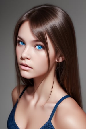 cute girl,teenager american girl with silky hair, fitness model, dark blue eyes,photorealistic