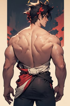 Zagreus with big muscular back