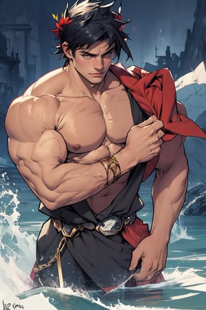 Zagreus with large muscular body
