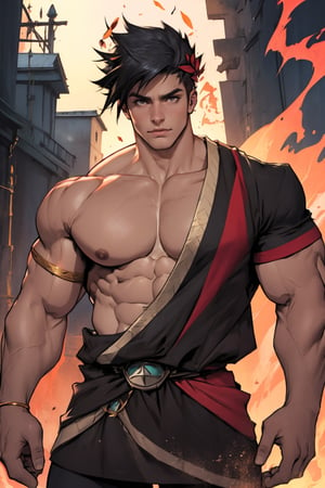 Zagreus with big muscles 