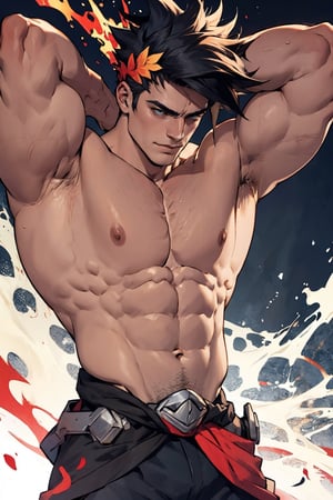 Zagreus with big muscles 