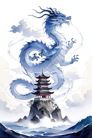 A dragon is a creature that lives in the air currents of clouds. The upper part of the display scene is clouds and the lower part is water, extremely depicting the relationship between water and dragon, the concept of Chinese dragon, 8k, extremely realistic, hyper-realistic, extremely detailed, light and shadow, a powerful artifact that can grant immortality is guarded by a powerful chinese dragon
masterpiece, best quality, aesthetic,neue wilde,Watercolour,