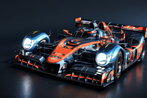(ultra-detailed, best quality, masterpiece, photo-realistic, 8K wallpaper),cyberpunk and gothic fantastic atmosphere,Japanese girl standing next to the car,beautiful formula car,twin booster on rear wing,hyper-Car parked in pit garage,winglets,slanted headlights,light on,Racing car is red with gold line decoration.A car with fantasic armored decoration,Car with angel motif decoration,(isometric view,3D,from front),high color
BREAK
(dark night,light up),ASURADA_GSX,xsty,isometric view