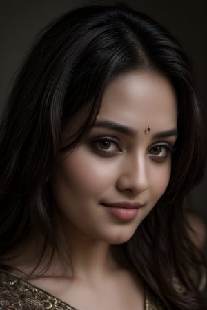 (best quality,4k,8k,highres,masterpiece:1.2),ultra-detailed,(realistic,photorealistic,photo-realistic:1.37),beautiful,indian woman,(expressive eyes:1.1),(radiant smile:1.1),close-up,portrait,(smooth skin:1.1),(long,shiny hair:1.1),vibrant colors,studio lighting,ethnic jewelry,traditional attire (sari),ornate henna design,delicate facial features,graceful pose,serene expression,subtle makeup,rich textures,deep gaze,gorgeous accessories,exquisite craftsmanship,soft shadows,subtle highlights,warm color palette,aesthetic composition,striking contrast,detailed patterns,impeccable clarity,natural beauty,luminous complexion,regal elegance,unforgettable charm,intense gaze,dreamy ambiance,radiant personality,colorful backdrop