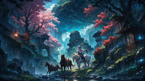 create an image of a landscape inspired by Greek mythology. The scene should feature a lush, verdant valley with ancient temples and statues of gods and goddesses scattered throughout. Include a crystal-clear river winding through the landscape, with Mount Olympus majestically rising in the background. The sky should be a brilliant blue with a few fluffy clouds, and mythical creatures like centaurs or nymphs can be subtly incorporated to enhance the mythical atmosphere. In the middle, there should be a beautiful woman running forward with her hair flowing beautifully.",Futuristic room,Nature,fantasy00d,Magic Forest