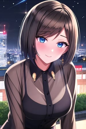 //Quality,
(masterpiece), (best quality), 8k illustration, wallpaper, anime_style
,//Character,
1girl, solo
,//Fashion,
,//Background,
buildings, city, outdoors, sidewalk, korean city, Seoul, night, nighttime, detailed_background, depth_of_field, lens flare, misty, foggy, perfect lighting, ((blur background))
,//Others,
short_hair, black_hair, blue_eyes, bangs, earrings, office lady, fishnet pantyhose, portrait, blush, looking at viewer, beautiful lighting, light on face, facing the light, masterpiece, dark, fingernails, close-up, pastelbg, dynamic_pose, 