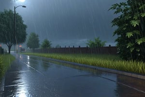 Realistic rain