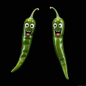 funny 2 green chilies 