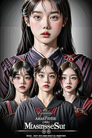 group picture,multiple girls,5girls,beautiful face,looking at viewer ,realistic,(serafuku:1.1) ,(masterpiece, high quality:1.2)
