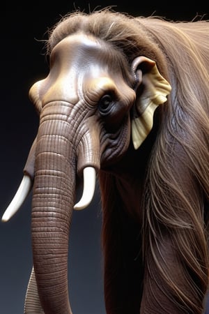 mammuthus trogontherii with hair