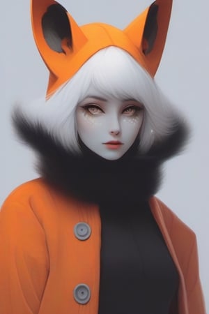 girl in fox custom
