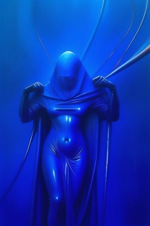 human figure, full body, wrapped in latex, covered, digital artwork by Beksinski, LegendDarkFantasy, smooth surface